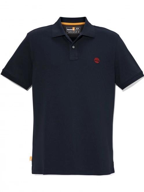 Timberland Pique Short Sleeve Polo férfi galléros póló sötétkék színben 7