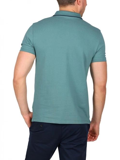 Timberland Ss Jacquard Yd Polo férfi galléros póló zöld színben 4