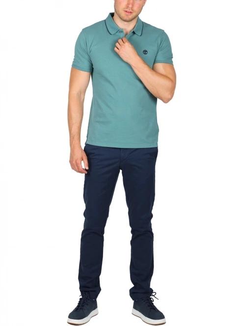 Timberland Ss Jacquard Yd Polo férfi galléros póló zöld színben 5