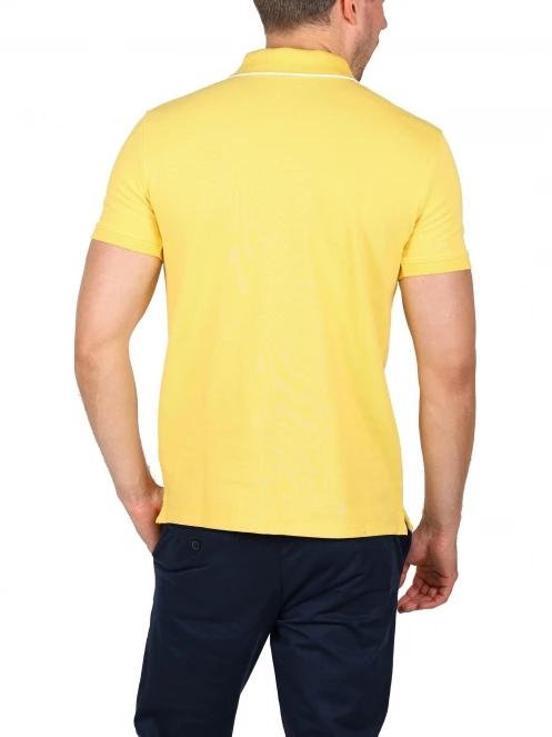 Timberland Ss Jacquard Yd Polo férfi galléros póló sárga színben 4