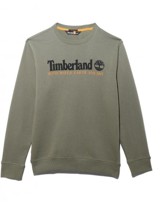 Timberland Wwes Crew Neck Sweatshirt férfi pulóver barna színben 2