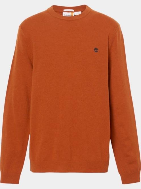 Timberland Merino Crew Sweater férfi pulóver barna színben 6