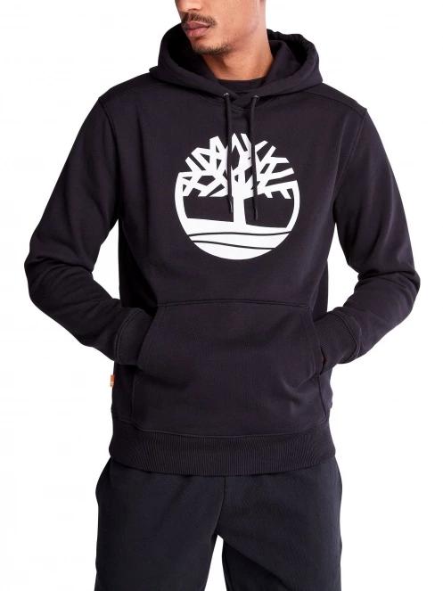 Timberland Tree Logo Hoodie férfi kapucnis pulóver fekete színben 2