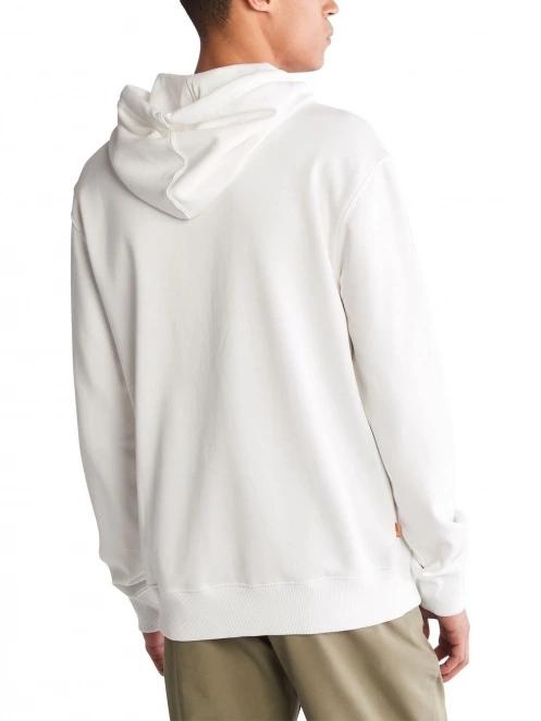 Timberland Tree Logo Hoodie férfi kapucnis pulóver fehér színben 4