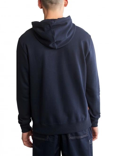 Timberland Tree Logo Hoodie férfi kapucnis pulóver sötétkék színben 4