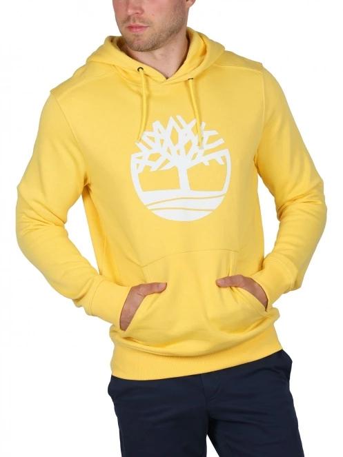 Timberland Tree Logo Hoodie férfi kapucnis pulóver sárga színben 6