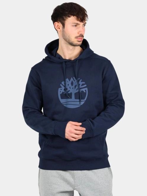 Timberland Tree Logo Hoodie férfi kapucnis pulóver sötétkék színben 2