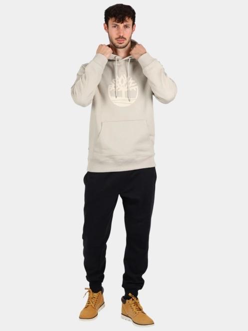 Timberland Tree Logo Hoodie férfi kapucnis pulóver oliva színben 5
