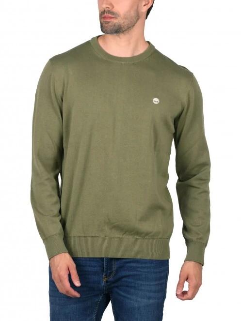 Timberland Williams River Crew férfi pulóver zöld színben 2