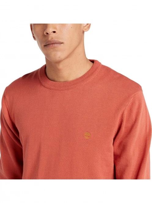 Timberland Cotton Yd Sweater férfi pulóver piros színben 6