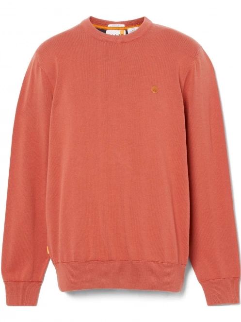 Timberland Cotton Yd Sweater férfi pulóver piros színben 7