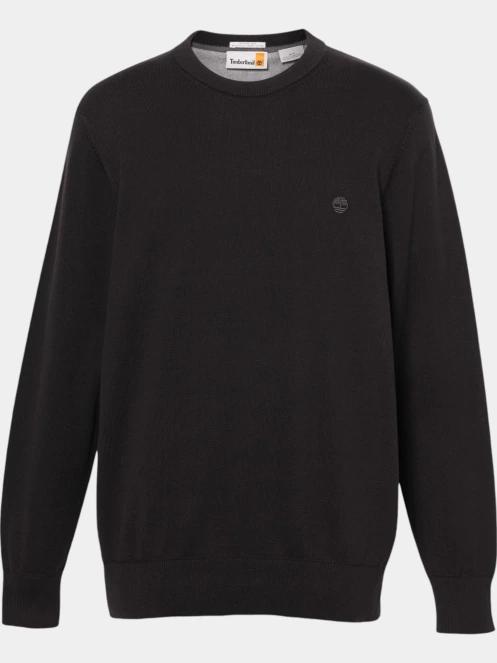 Timberland Cotton Yd Sweater férfi pulóver fekete színben 6