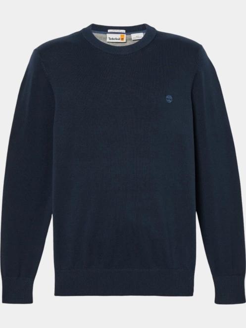 Timberland Cotton Yd Sweater férfi pulóver sötétkék színben 6