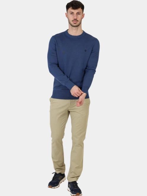 Timberland Cotton YD Sweater férfi pulóver sötétkék színben 6