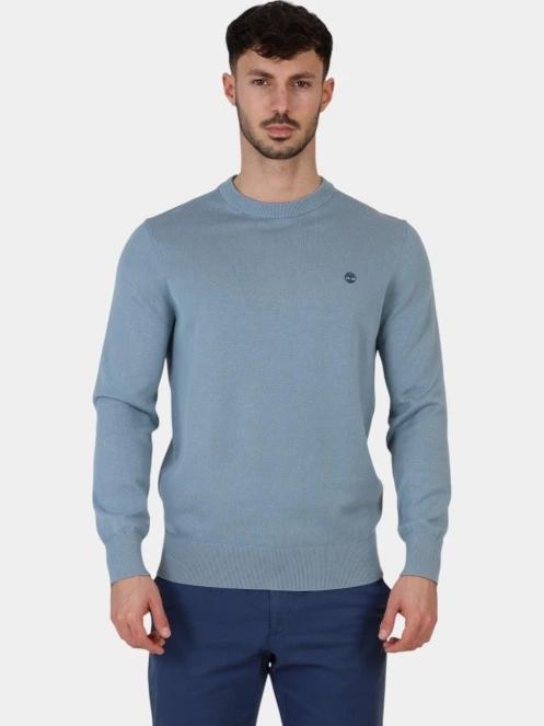 Timberland Cotton YD Sweater férfi pulóver kék színben 2