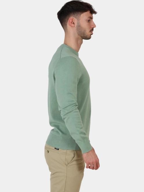 Timberland Cotton YD Sweater férfi pulóver zöld színben 5