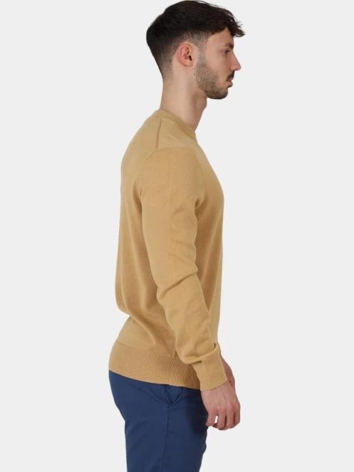 Timberland Cotton YD Sweater férfi pulóver barna színben 5