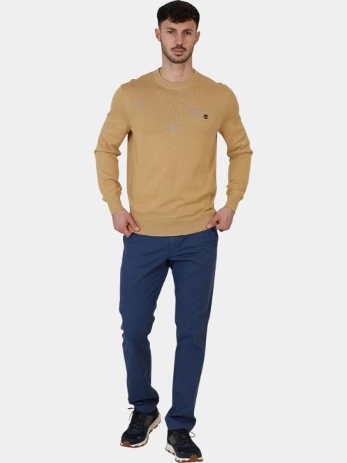 Timberland Cotton YD Sweater férfi pulóver barna színben 6