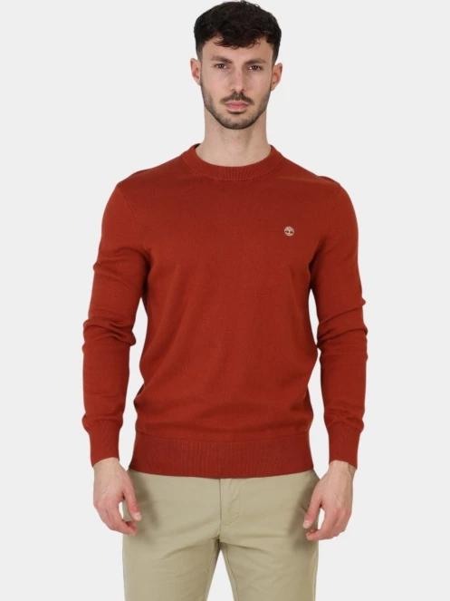 Timberland Cotton YD Sweater férfi pulóver piros színben 2