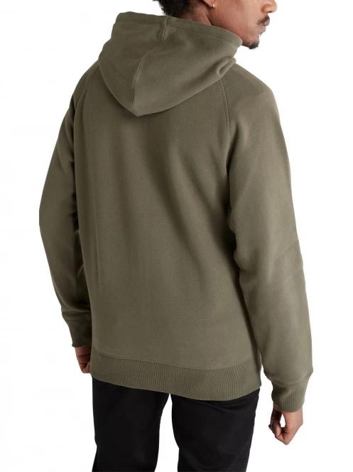 Timberland Brushed Back Full Zip Hoodie férfi kapucnis pulóver zöld színben 4