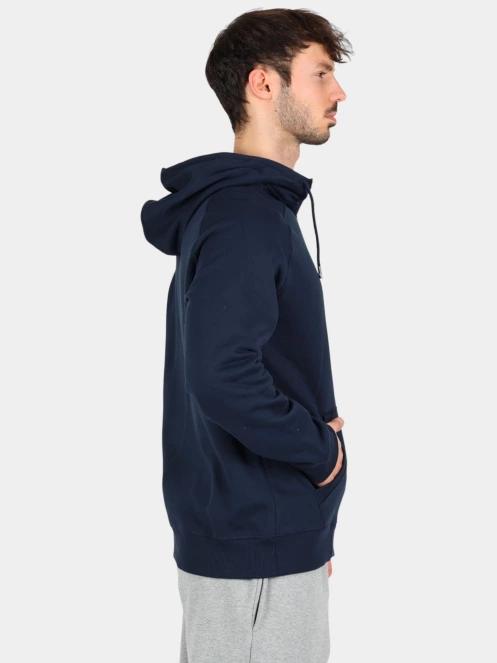 Timberland Brushed Back Full Zip Hoodie férfi kapucnis pulóver sötétkék színben 3