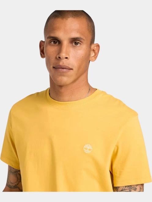 Timberland Short Sleeve Tee férfi rövid ujjú póló sárga színben 5