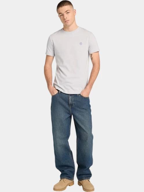 Timberland Short Sleeve Tee férfi rövid ujjú póló szürke színben 4