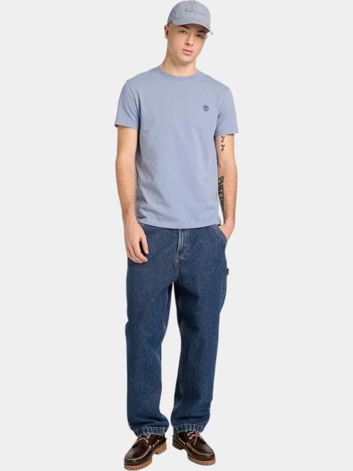 Timberland Short Sleeve Tee férfi rövid ujjú póló világoskék színben 4