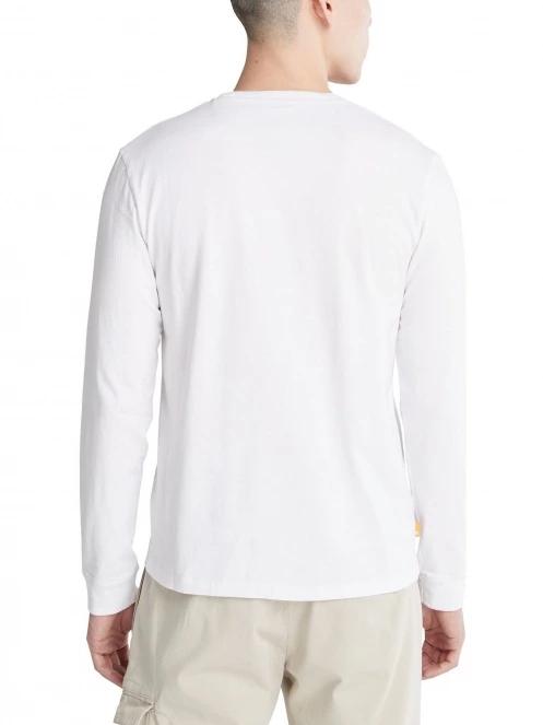 Timberland Long Sleeve Tee férfi hosszú ujjú póló fehér színben 4