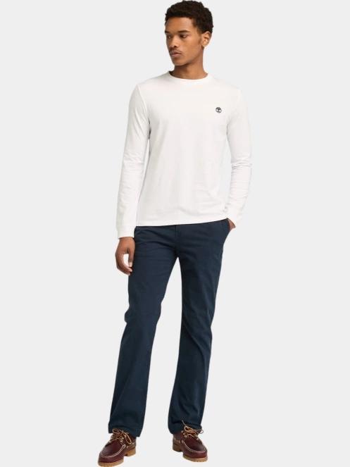 Timberland Long Sleeve Tee férfi hosszú ujjú póló fehér színben 4