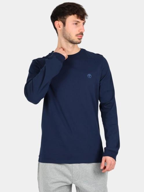 Timberland Long Sleeve Tee férfi hosszú ujjú póló sötétkék színben 2
