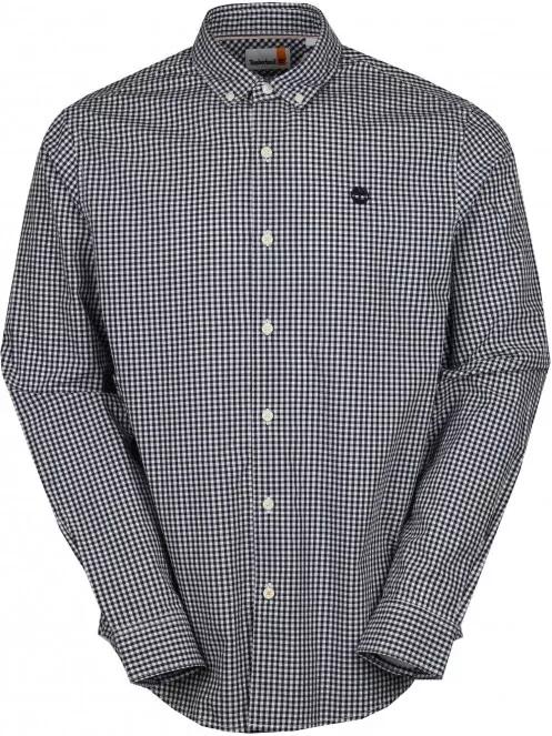 Timberland LS Suncook River Poplin Medium Gingham Shirt Regular férfi hosszú ujjú ing szürke színben 2