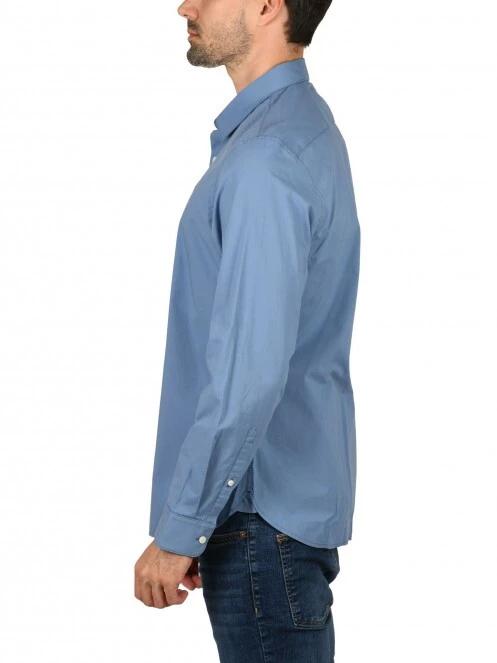 Timberland LS E-R Pop solid shirt férfi hosszú ujjú ing kék színben 3