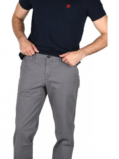 Timberland S-L Strtch Twill Chino férfi chino nadrág szürke színben 5