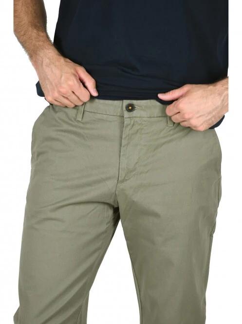 Timberland S-L Strtch Twill Chino férfi chino nadrág zöld színben 5