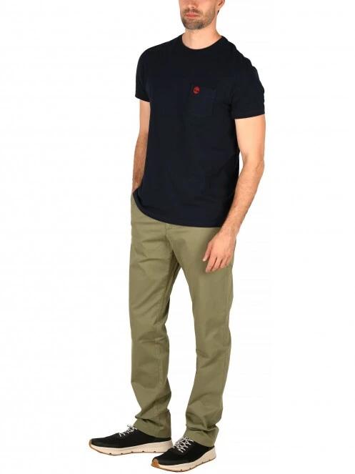 Timberland S-L Strtch Twill Chino férfi chino nadrág zöld színben 6