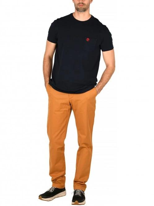 Timberland S-L Strtch Twill Chino férfi chino nadrág sárga színben 7