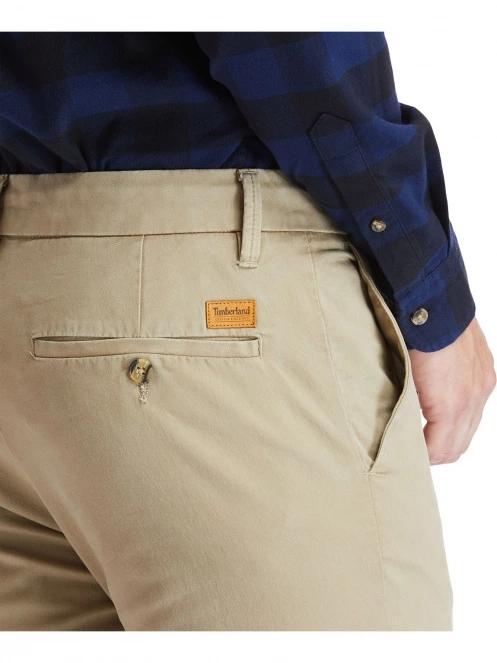 Timberland Stretch Twill Chino Pant férfi chino nadrág oliva színben 6