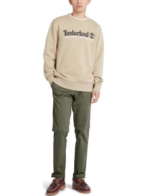 Timberland Stretch Twill Chino Pant férfi chino nadrág oliva színben 7