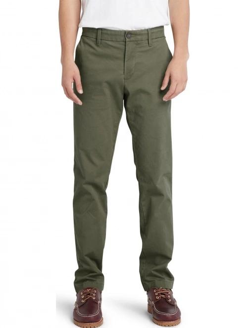 Timberland Stretch Twill Chino Pant férfi chino nadrág zöld színben 2