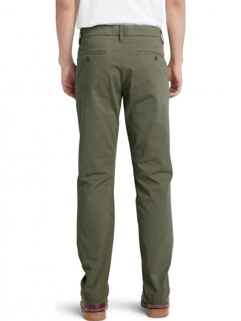 Timberland Stretch Twill Chino Pant férfi chino nadrág zöld színben 3