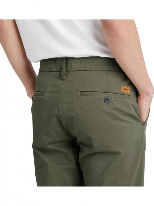 Timberland Stretch Twill Chino Pant férfi chino nadrág zöld színben 5