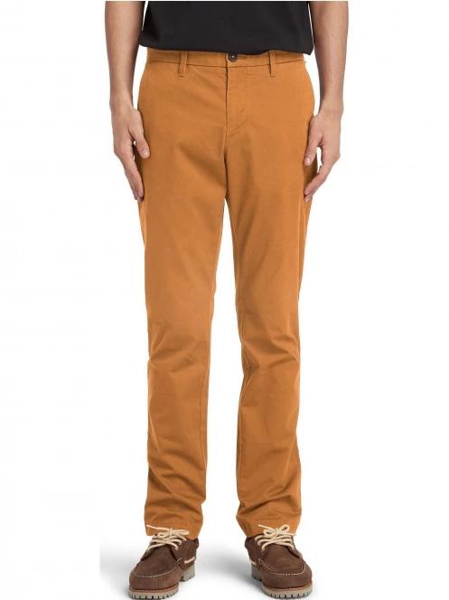 Timberland Stretch Twill Chino Pant férfi chino nadrág barna színben 2