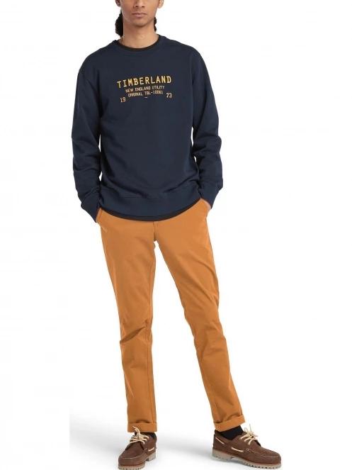 Timberland Stretch Twill Chino Pant férfi chino nadrág barna színben 5