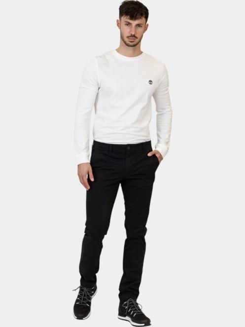 Timberland Twill Chino Pant férfi chino nadrág fekete színben 6