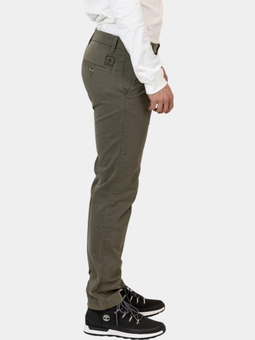 Timberland Twill Chino Pant férfi chino nadrág oliva színben 5