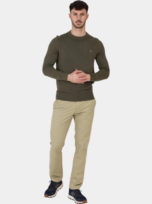 Timberland Twill Chino Pant (Slim) férfi chino nadrág oliva színben 6