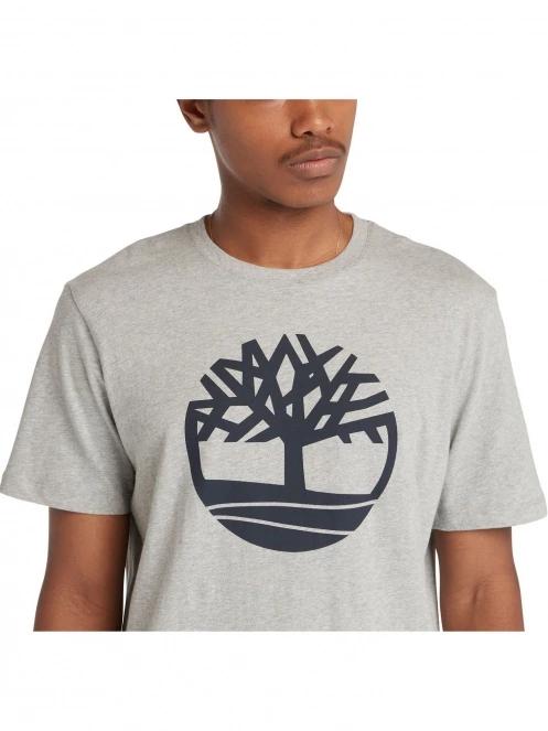 Timberland Tree Logo Short Sleeve Tee férfi rövid ujjú póló szürke színben 5