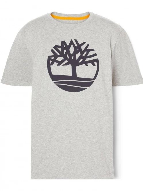 Timberland Tree Logo Short Sleeve Tee férfi rövid ujjú póló szürke színben 6
