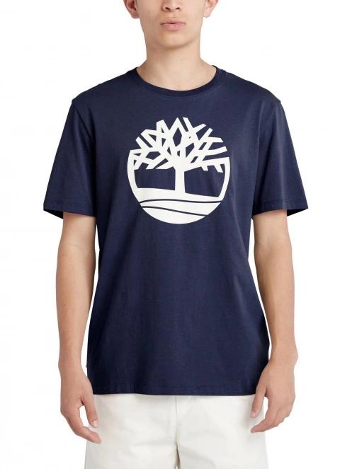 Timberland Tree Logo Short Sleeve Tee férfi rövid ujjú póló sötétkék színben 2